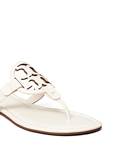 90582 TORY BURCH WOMEN'S MILLER EMBELLISHED SANDALS NEW IVORY SIZE 8.5 Like New