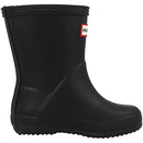 KFT5094RMA HUNTER KIDS FIRST CLASSIC RAIN BOOTS BLACK SIZE 3 BOYS Like New