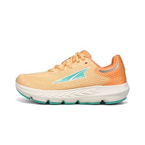 ALTRA WOMEN'S AL0A7R7O PROVISION 7 ROAD RUNNING SHOE - SIZE 11 - GREEN/ORANGE - Like New