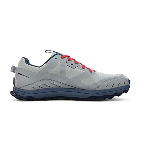 AL0A547L242 ALTRA LONE PEAK 6 MEN'S SIZE 9.5 GRAY/BLUE - Like New