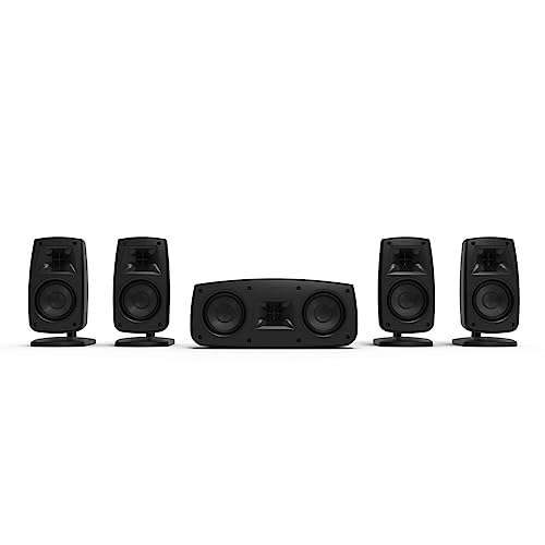 KLIPSCH 5.0 SURROUND SOUND HOME THEATER SPEAKERS HT-50 - BLACK - Like New