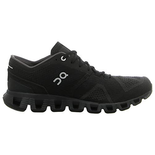 40.99706 ON Cloud X Men's Running Shoes Black/Asphalt Size 12.5 - Like New