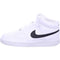 DN3577101 NIKE MEN'S COURT VISION MID SNEAKERS White Black White SIZE 11 - Like New