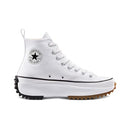 166799C CONVERSE RUN STAR HIKE HIGH TOP SHOES, SIZE 9M/10.5W, WHITE/BLACK/GUM Like New