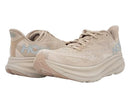 HOKA ONE ONE CLIFTON 9 WOMENS SHOES - SHIFTING SAND/EGGNOG - SIZE 8.5 - Like New