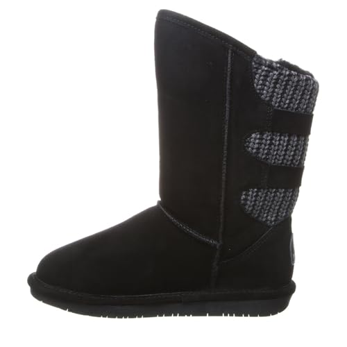 1669W BEARPAW Women's Boshie Slip On Boot Black Size 9 | Comfortable Winter Boot Like New