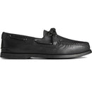 SPERRY MEN'S AUTHENTIC ORIGINAL 2-EYE BOAT SHOE - BLACK - SIZE 8.5 - Like New
