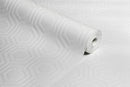 RD5671 - Anaglypta White Geometric Beehive Wallpaper - Brand New