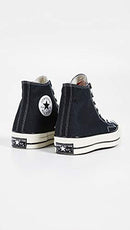 162050C CONVERSE CHUCK 70 CANVAS HIGH TOP SNEAKERS UNISEX BLACK SIZE 5M/7W Like New