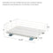 HOUSEHOLD ESSENTIALS Glidez Pull-Out/Slide-Out, 1-TIER DESIGN, 1215-1 - White Like New