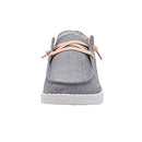 HEY DUDE WENDY SLIP-ON WOMEN'S 7 SHOE, GREY, SIZE 7 Like New