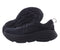 HOKA ONE ONE MEN'S RUNNING SHOES BONDI 8 - BLACK/WHITE - SIZE 10.5 WIDE Like New