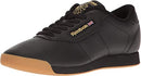 REEBOK WOMEN'S PRINCESS SNEAKERS (BLACK/GUM) - SIZE 9.5 Brand New