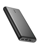 ANKER POWER BANK 26,800 MAH EXTERNAL BATTERY DUAL INPUT PORT A1277 - BLACK Like New