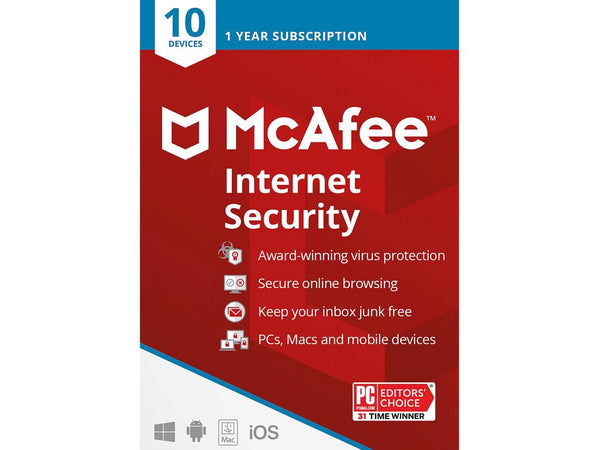 MCAFEE INTERNET SECURITY 10 DEVICE