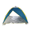 BLISS HAMMOCKS POP-UP BEACH TENT W/CARRY BAG FOR EASY TRAVEL - BLUE AND YELLOW - Like New