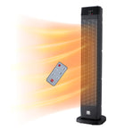 WARMWAVE DELUXE DIGITAL 30" OSCILLATING CERAMIC TOWER SPACE HEATER - BLACK - Like New