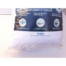LIVE COMFORTABLY PLATINUM PILLOW, KING (2 PACK) - WHITE - Brand New