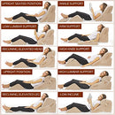 ALLSETT HEALTH 4 PC BED WEDGE PILLOWS SET ORTHOPEDIC WEDGE PILLOW MEMORY FOAM - Brand New