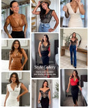 Popilush Lace Body Suits Women - Tank Top Thong Shapewear Tummy Control - Brand New