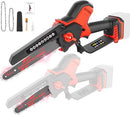 TAIRDA MINI CHAINSAW 8inch 800W BRUSHLESS CORDLESS CHAINSAW - RED/BLACK - Like New