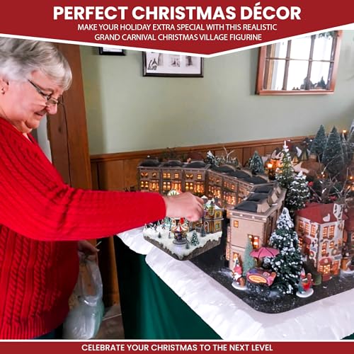 TOP TREASURES CHRISTMAS VILLAGE GRAND CARNIVAL - MULTICOLOR - Like New