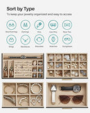 SONGMICS Jewelry Box Organizer with Glass Lid, 4-Layer Jewelry Storage - Like New