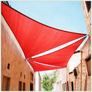 COLOURTREE 24' X 24' X 24' RED TRIANGLE CTAPT24 SUN SHADE SAIL CANOPY MESH - RED - Like New