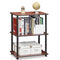 FURINNO TURN-N-TUBE 3-TIER COMPACT DISPLAY RACK - DARK CHERRY - Like New