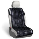 ZONE TECH ZONETECH BLACK WOODEN BEADED COMFORT SEAT COVER SE6-84 - Like New