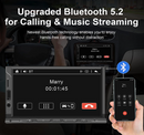 Nunoo Double Din Car Stereo Radio with CarPlay Android Auto 7" HD N1705 - Like New