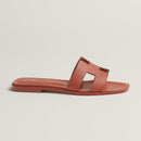 H202272Z HERMES WOMEN'S ORAN SANDAL ORANGE CANYON SIZE 11 - Like New