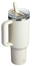 STANLEY QUENCHER PROTOUR FLIP STRAW TUMBLER WITH LID BUILT-IN STRAW - CREAM - Like New