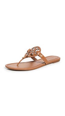 TORY BURCH WOMEN'S MILLER EMBELLISHED SANDALS VACHETTA SIZE 8 - Like New