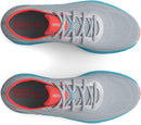 Under Armour W HOVR Sonic 5 Womens Halo Gray/Electric Tangerine Size 10 - Like New
