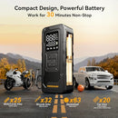 MODARI TIRE INFLATOR PORTABLE AIR COMPRESSOR 4X FASTER 160 PSI PORTABLE - BLACK - Like New