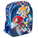 SEGA SONIC THE HEDGEHOG KIDS' 10L SINGLE BACKPACK - BLUE - Brand New