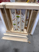 BLUEWOOD BABY GATE PLAYPEN, FOLDABLE, PAINT-FREE BABY PLAYPEN - NATURAL - Like New