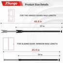 JSUNGO 2-in-1 Sliding Door Security Bar, Upgrade Doors Stoppers Security, 1 Pack - Like New