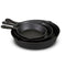 Jim Beam HEA Set of 3 Pre Seasoned Cast Iron Skillets 6 8 10" JB0195 - Black - Brand New