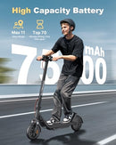 MEGAWHEELS ELECTRIC SCOOTER A1C, FRONT SUSPENSION KICK SCOOTER - BLACK - Like New