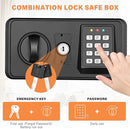 Zogola 2.0 Cubic Home Safe Fireproof Waterproof with Keypad 2 Keys 42SA - Black - Like New
