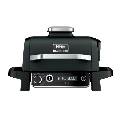 NINJA 7-IN-1 OUTDOOR ELECTRIC GRILL & SMOKER, OG705CO - Black - Like New