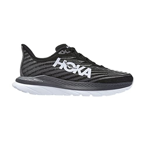 1136678 HOKA MACH 5 WIDE WOMEN'S SHOES - BLACK / CASTLEROCK - SIZE 9 WIDE Like New