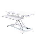Standing Desk Converter Tabletop Stand 34.6" Ergonomic Dual Monitor - White - Brand New