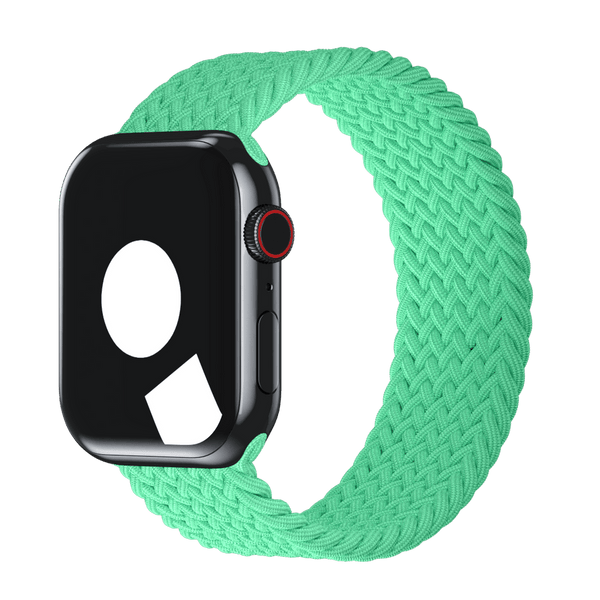 APPLE WATCH BAND BRAIDED SOLO LOOP 41MM SIZE 8 - BRIGHT GREEN - Like New