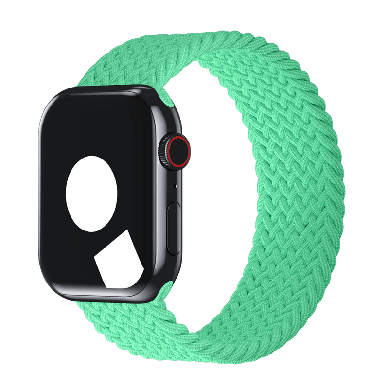 APPLE WATCH BAND BRAIDED SOLO LOOP 41MM SIZE 8 - BRIGHT GREEN - Like New