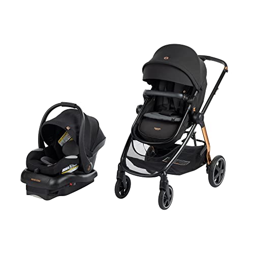 MAXI-COSI ZELIA LUXE 5-IN-1 MODULAR TRAVEL SYSTEM TR455HBN - DARK EMBER - Like New