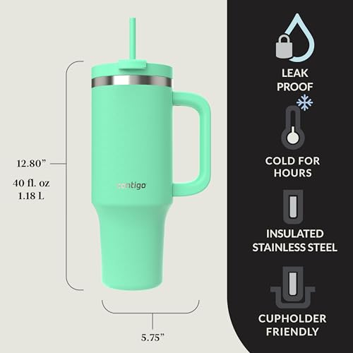 CONTIGO STREETERVILLE 40OZ TUMBLER STAINLESS - REEF - Like New