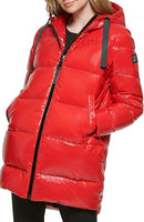 KARL LAGERFELD PARIS WOMENS HOODED JACKET - SIZE: WOMEN S - SCARLET - Brand New